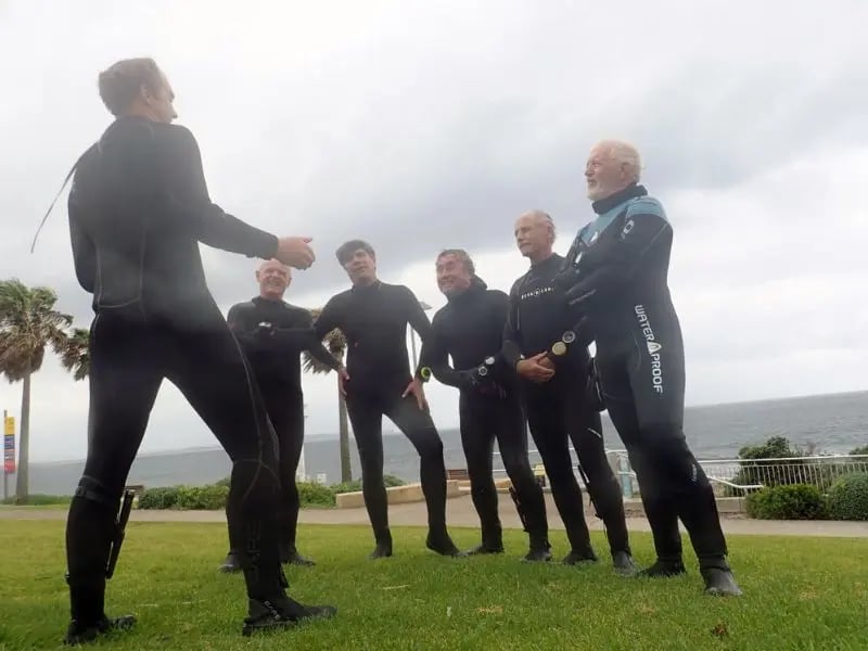 First supported Sydney dive after certification