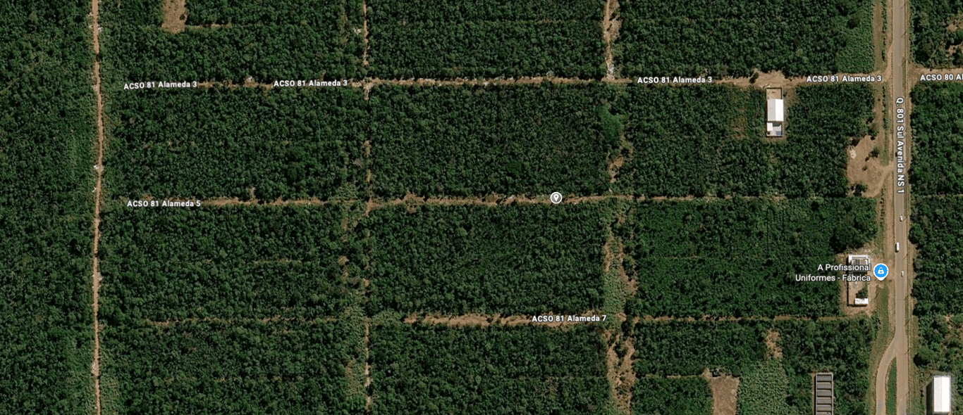 Terreno 801 Sul  c/ 682,50m², terras p/ construção, lote nº 05, da quadra ACSO-81