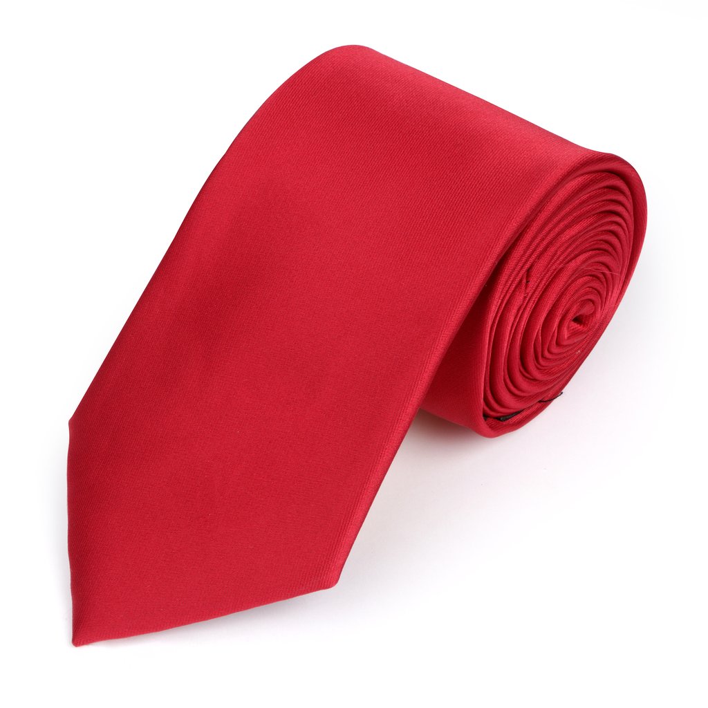 red skinny tie
