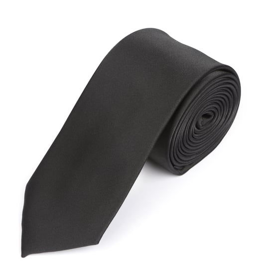black skinny tie