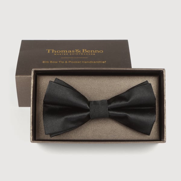 satin finish silk black