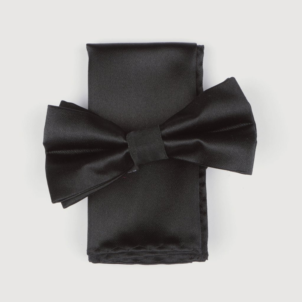 satin finish silk black