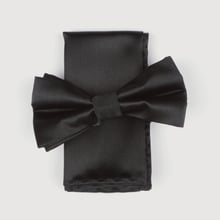 satin finish silk black