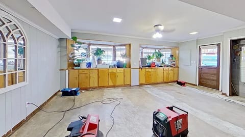 Restoration drying equipment inside a Middle Tennessee property