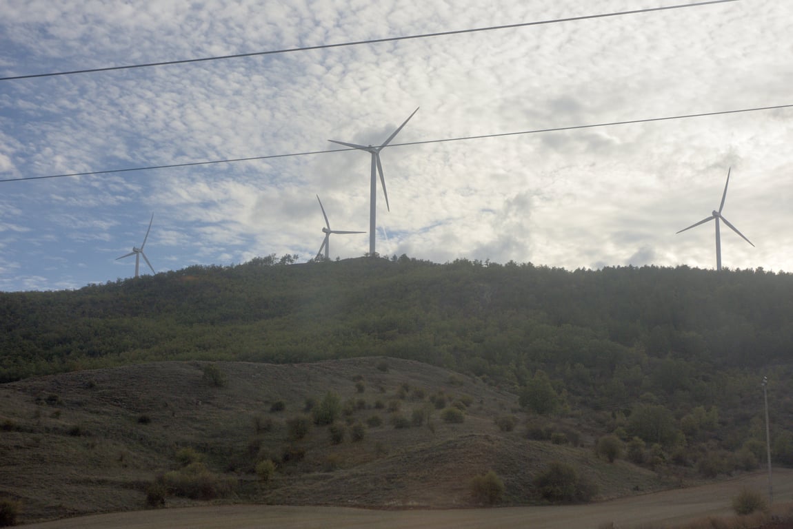 Part of a much larger wind farm