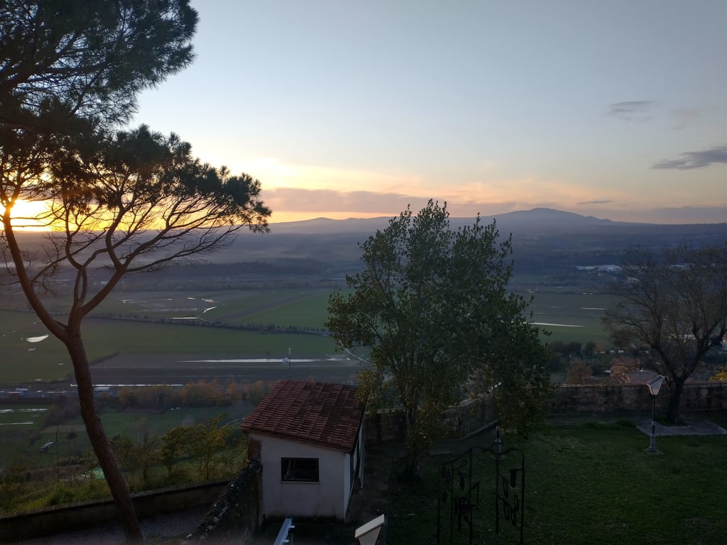 The sunset seen from my hostel window