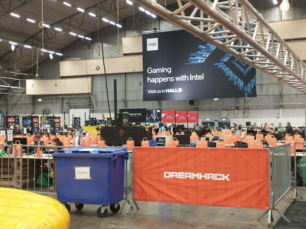 The gaming area of Dreamhack