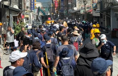 樺加沙風災援助行動圖示