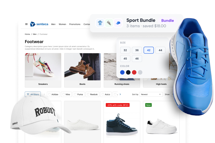 Flexible catalog setup