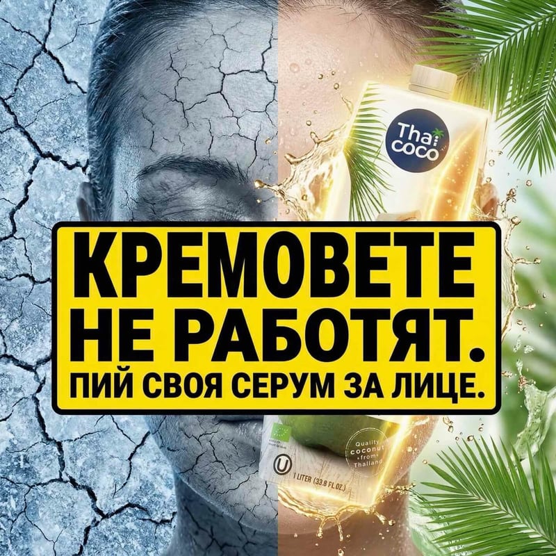 Photo by Tha🌴 Coco 🥥 on January 10, 2026. May be an image of ‎hair product and ‎text that says '‎Tha: COCO KPEMOBETE HE PA6OTRT. nий cBoR CEPyM 3A ЛИUE. Quallty cO COCOn Col corram ن coCOnbl +from ram U Thalland UTER (33.8FLOZJ 1UTER(E2SFLOKS 33.8FL 33.8‎'‎‎.