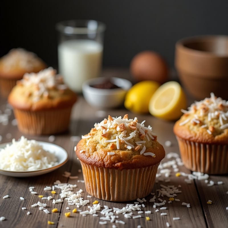 How to make coconut muffins?