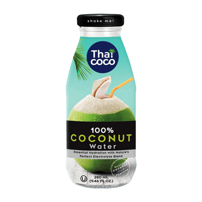 Кокосова вода Thai Coco в стъклена бутилка 280ml