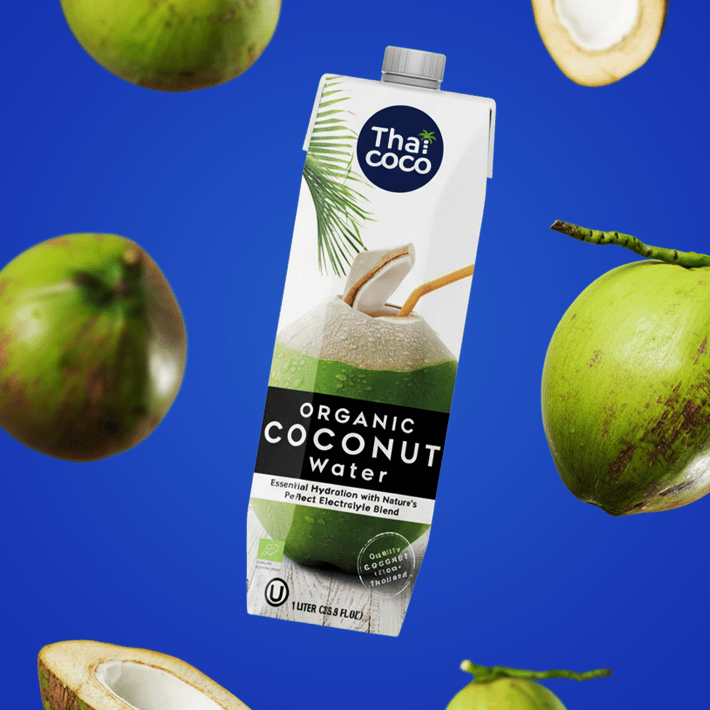 Органична кокосова вода Thai Coco 1L
