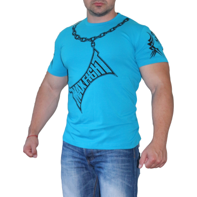 MAX FIGHT CHAIN ТЕНИСКА - Син електрик