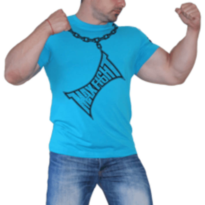 MAX FIGHT CHAIN ТЕНИСКА - Син електрик