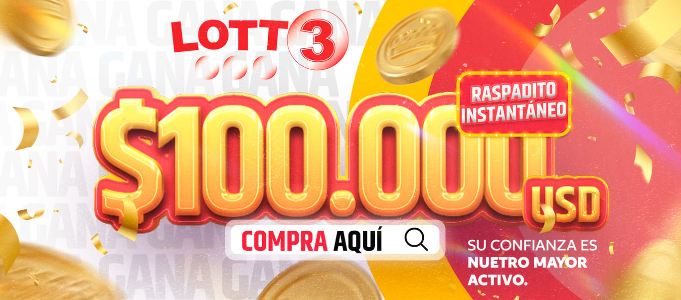 Lotto 3 hasta 100.000$ en premios