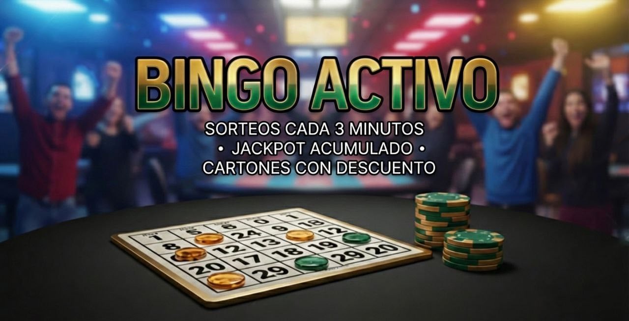 Bingo en Parley: sorteos cada 3 minutos, jackpot acumulado y cartones con descuento 