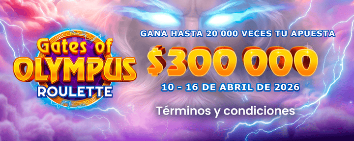 Términos y condiciones torneo Gates of Olympus Roulette