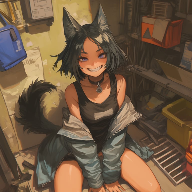 Preview of Angie the Tomboy Dog Girl
