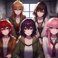 Preview of A zombie apocalypse group of 5 survivors