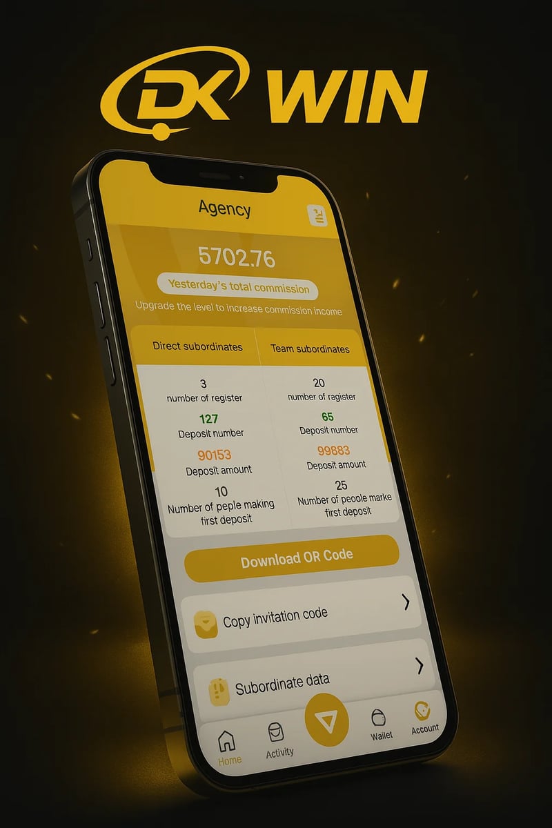 DK Win App Screenshot - Gaming Interface