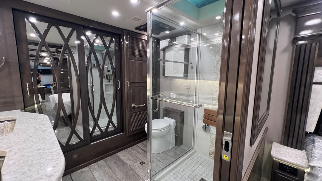 2021 Entegra Coach Cornerstone 45B, Bathroom photo 2