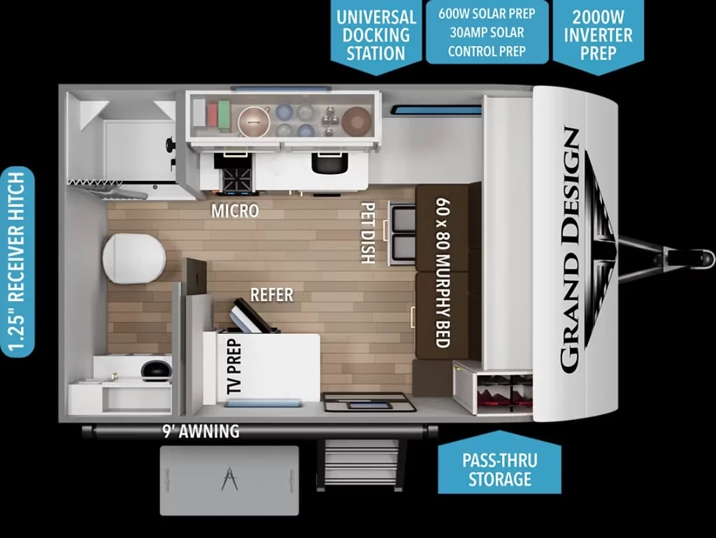 Grand Design Transcend Lite 121RBL floor plan