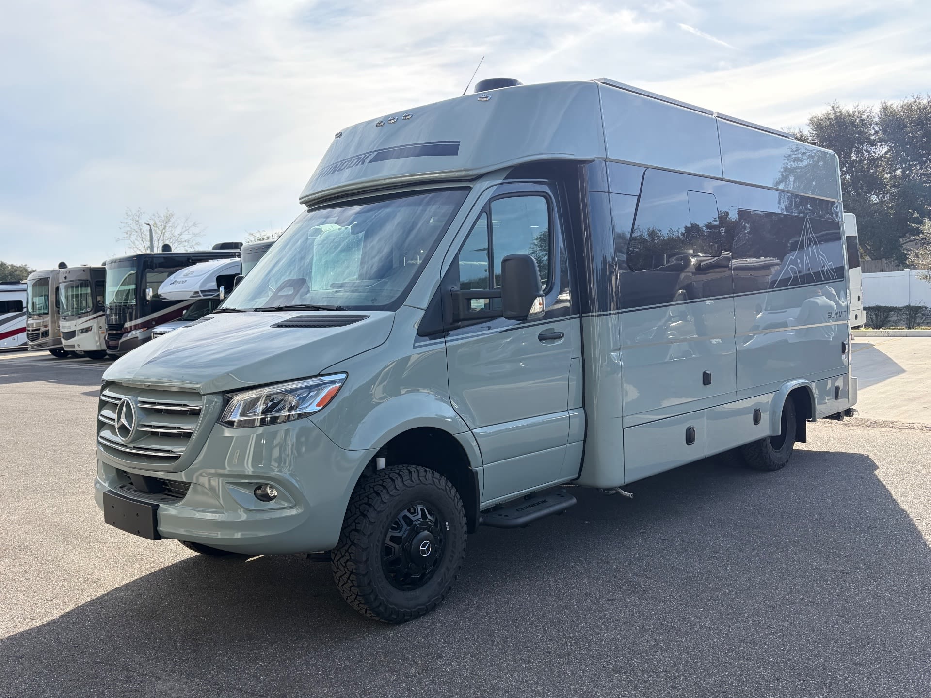 2026 Chinook RV Summit DS — The RV's exterior front and passenger side