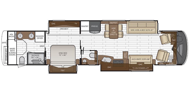 2022 Newmar Essex 4551 - Floor plan