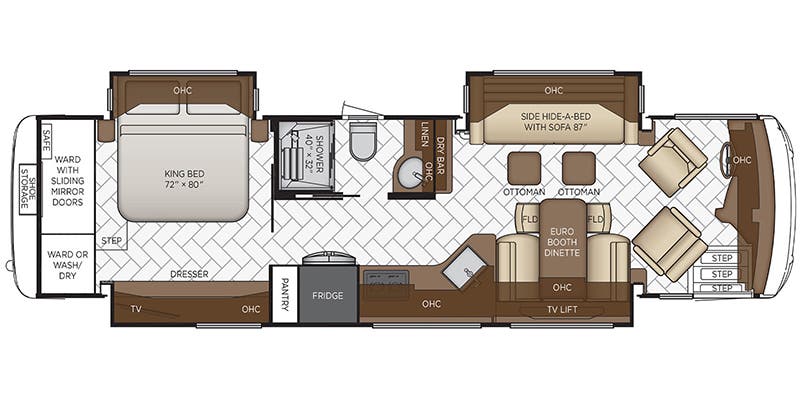 2020 Newmar New Aire 3543 - Floor plan