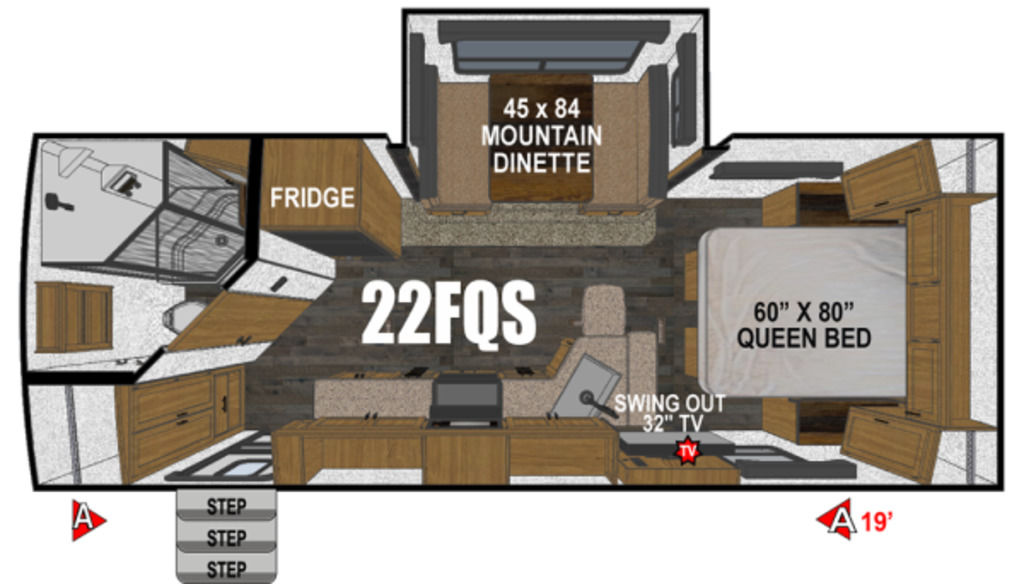 2026 Outdoors RV Mountain Series Timber Ridge 22FQS - Photo 3