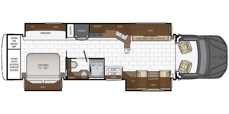 2024 Newmar Super Star 4061 - Floor plan