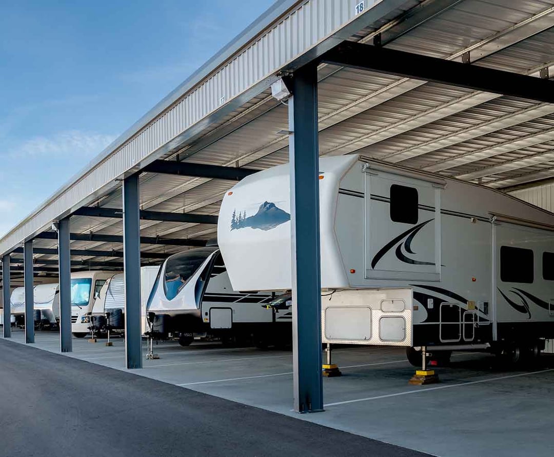 Covered RV storage at Convenience RV