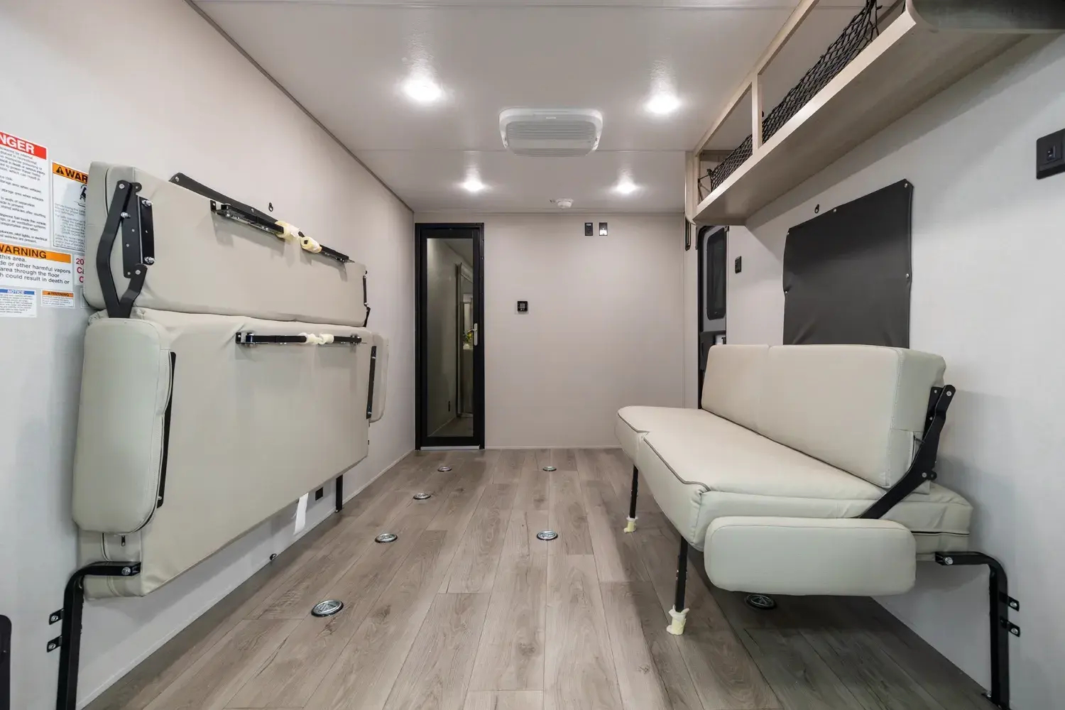 Toy hauler cargo garage 