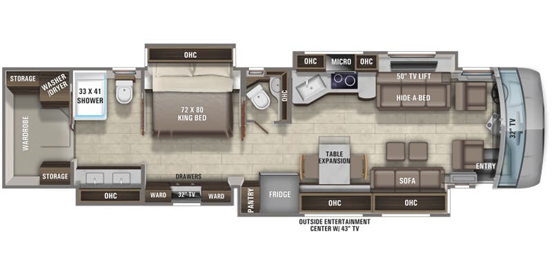 2022 Entegra Coach Anthem 44F - Floor plan