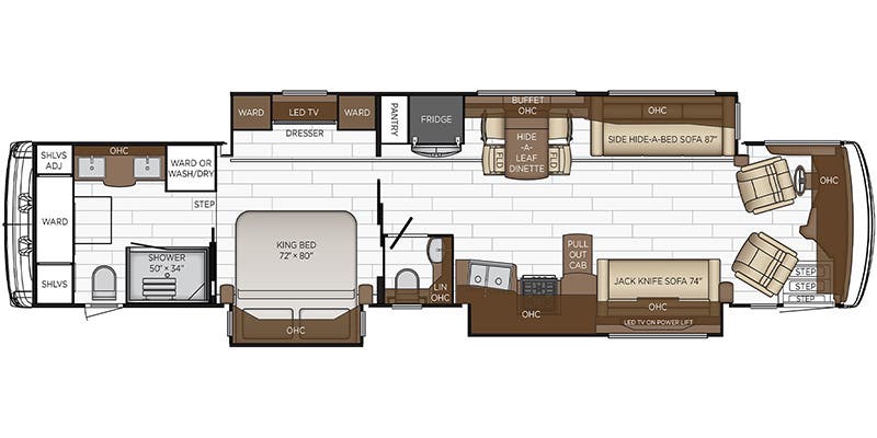 2023 Newmar Dutch Star 4369 - Floor plan