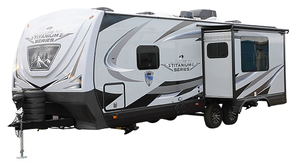 Outdoors RV Timber Ridge Titanium Series 22FQS exterior