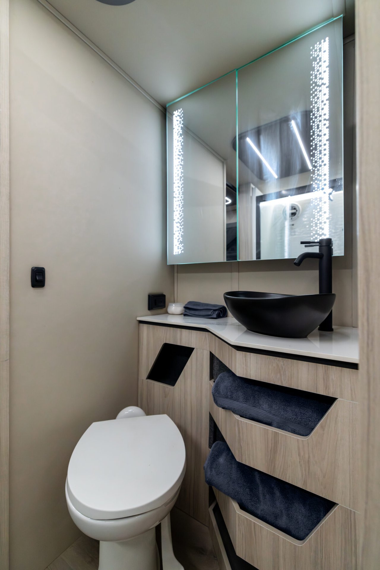 Where you do your business in the Coachmen Teleos prototype