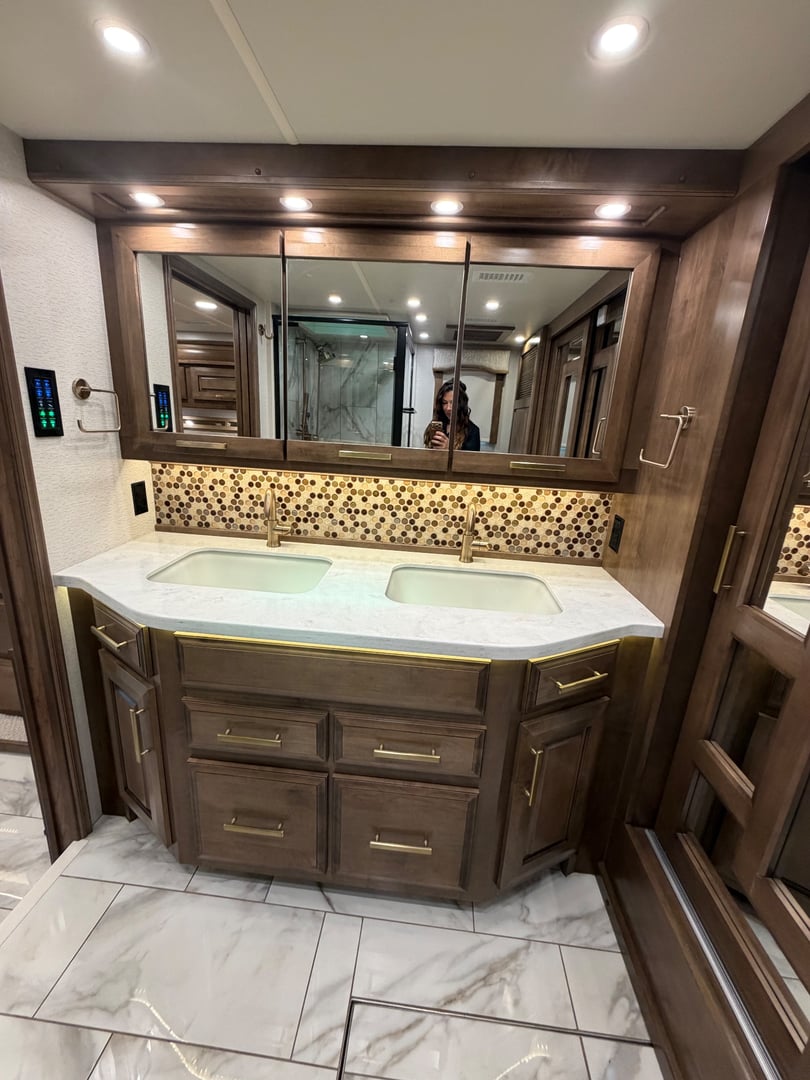 2022 Entegra Coach Cornerstone 45B, Bathroom photo 7