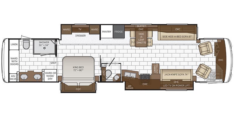2022 Newmar Ventana 4369 - Floor plan