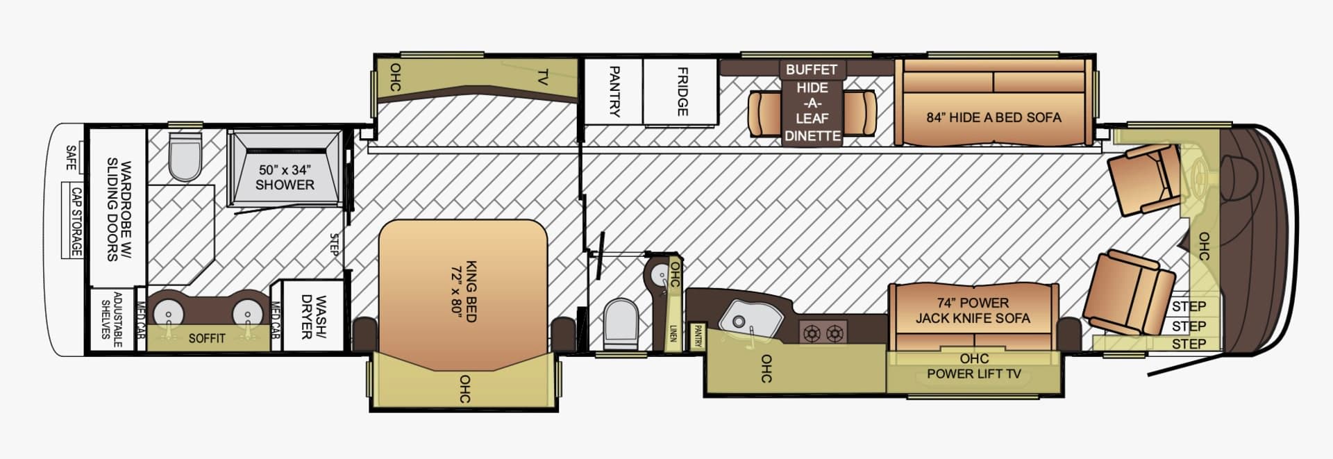 2016 Newmar Essex 4519 - Floor plan