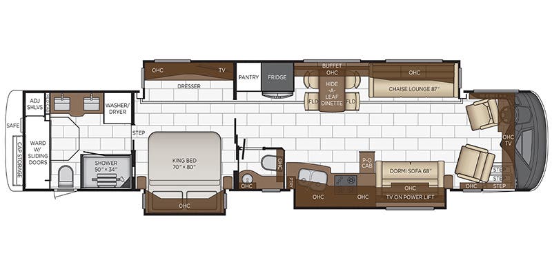 2020 Newmar London Aire 4551 - Floor plan