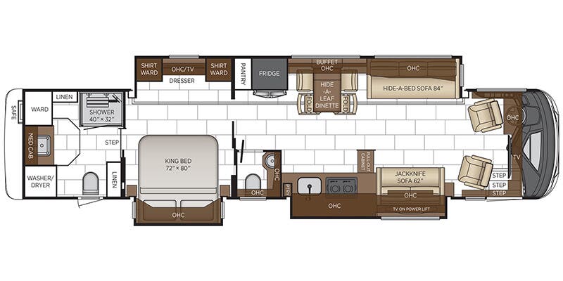 2025 Newmar Mountain Aire 4118 - Floor plan