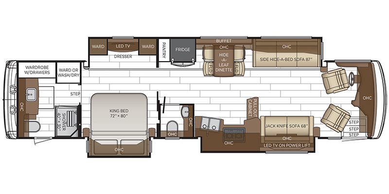 2024 Newmar Dutch Star 4081 - Floor plan