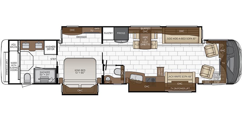 2023 Newmar Mountain Aire 4551 - Floor plan