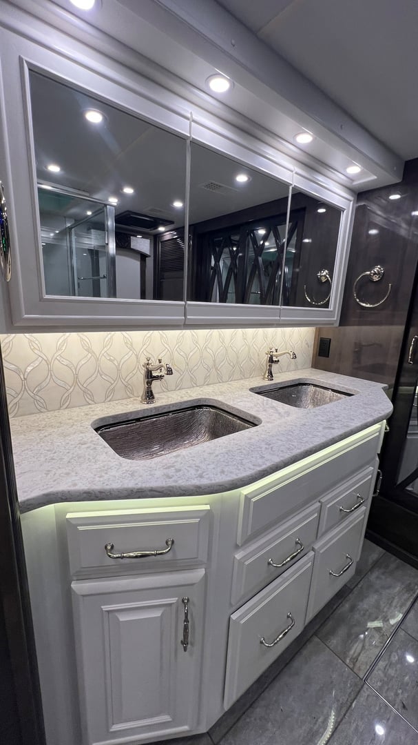 2021 Entegra Coach Cornerstone 45B, Bathroom photo 4