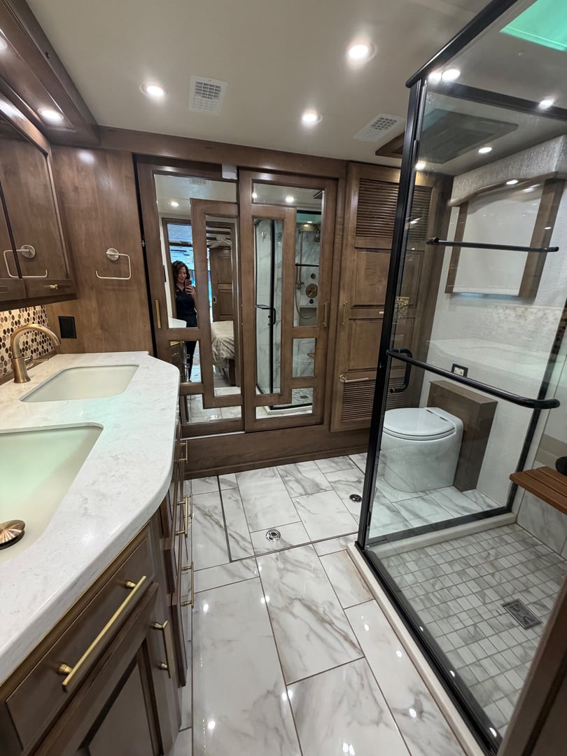 2022 Entegra Coach Cornerstone 45B, Bathroom photo 2