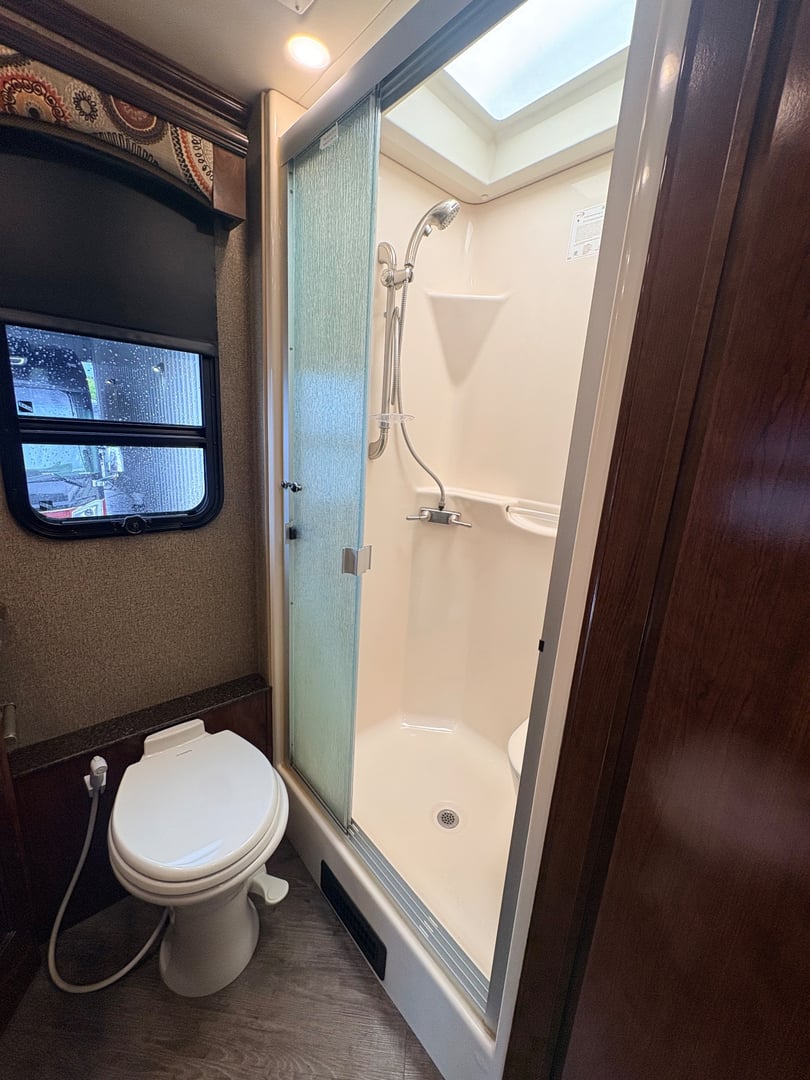2019 Fleetwood Pace Arrow LXE 38N, Bathroom photo 2