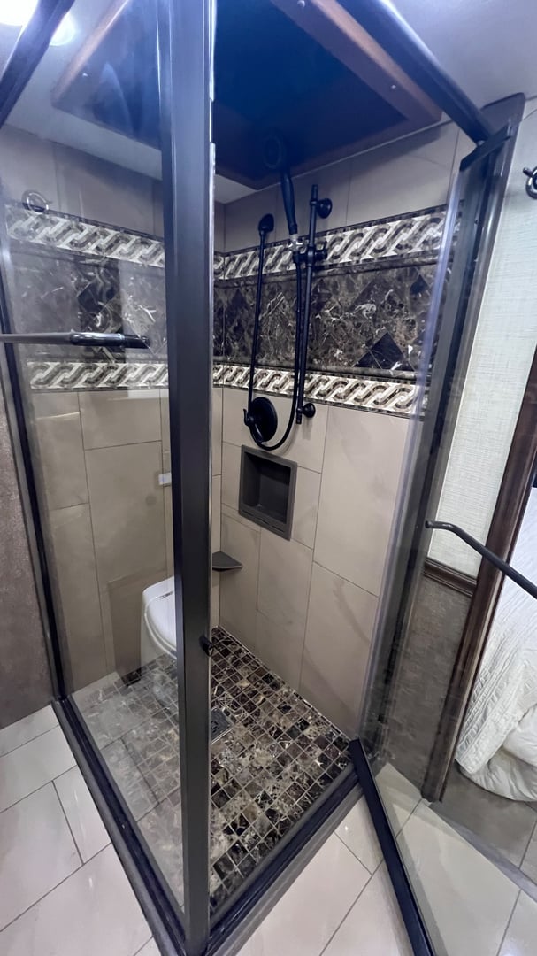 2017 Entegra Coach Cornerstone 45B, Bathroom photo 4