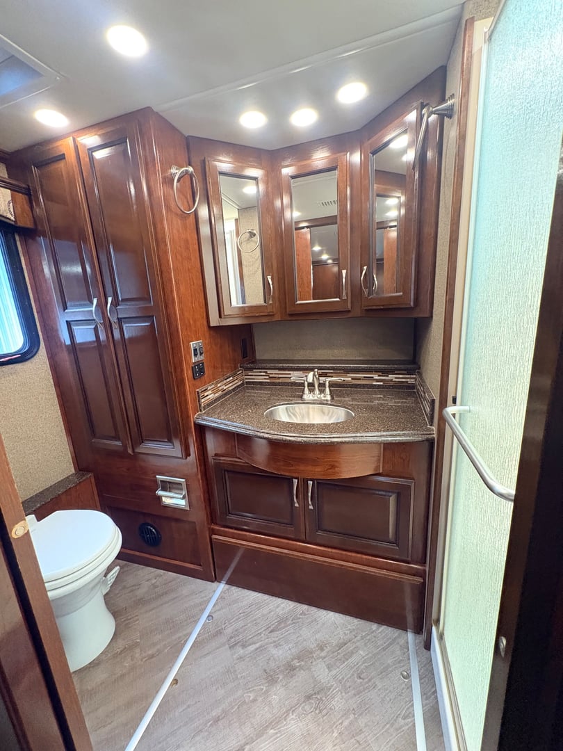 2019 Fleetwood Pace Arrow LXE 38N, Bathroom photo 4